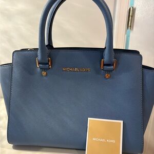 Michael Kors Elegant Blue Satchel